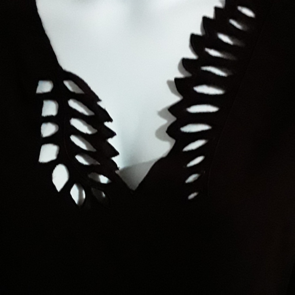 Alfani New Wine Lace Trim Top - Picture 2 of 11